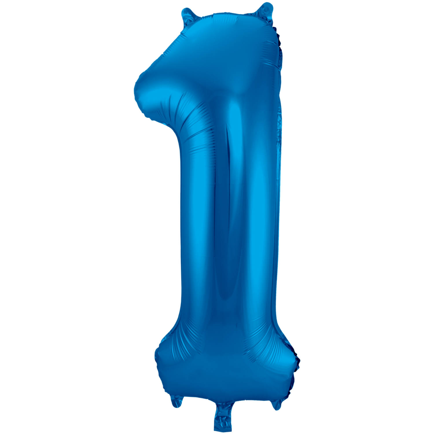 Folienballon Zahl 1 - Blau - 86 cm