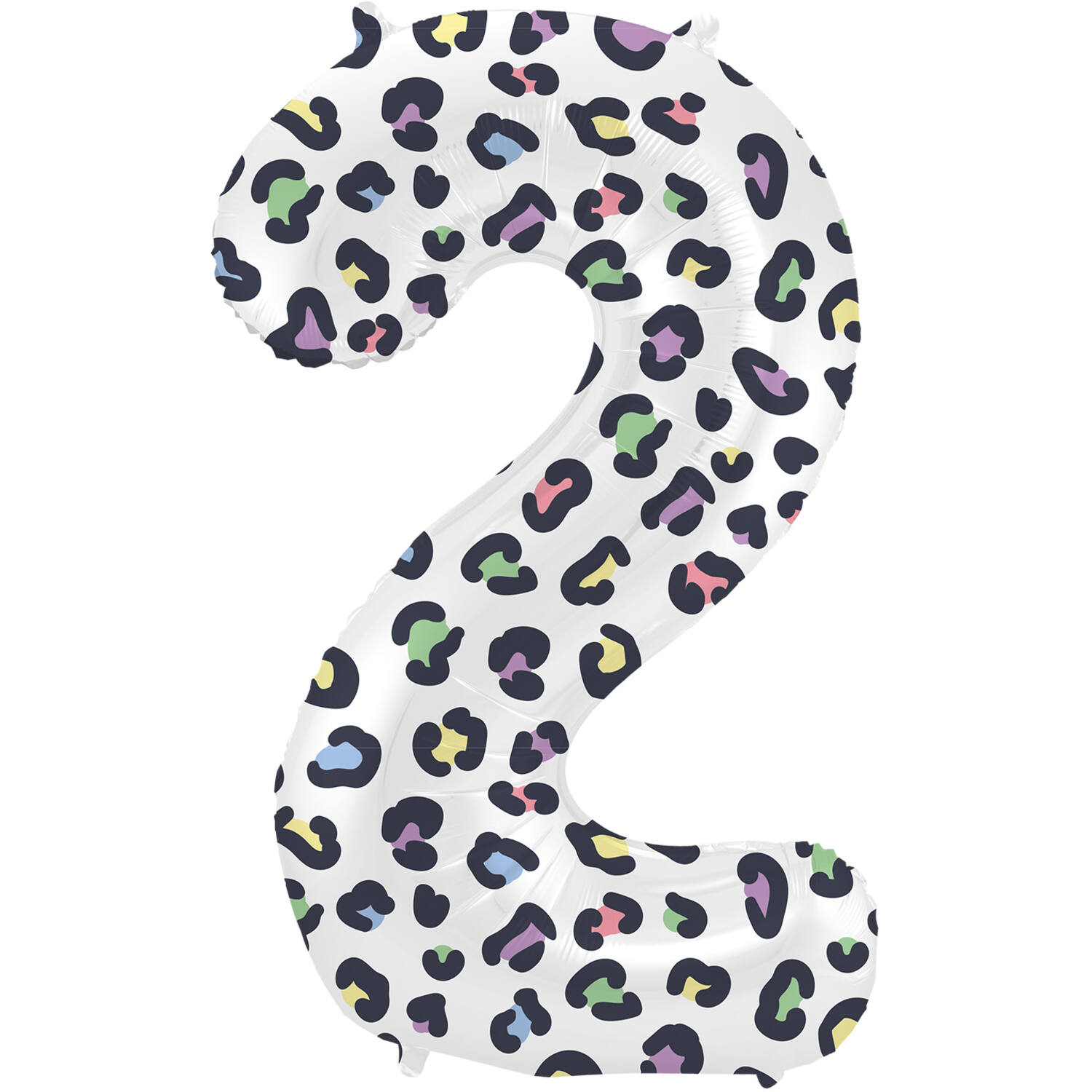 Folienballon Ziffer Zahl 2 Bright Panther - 86 cm