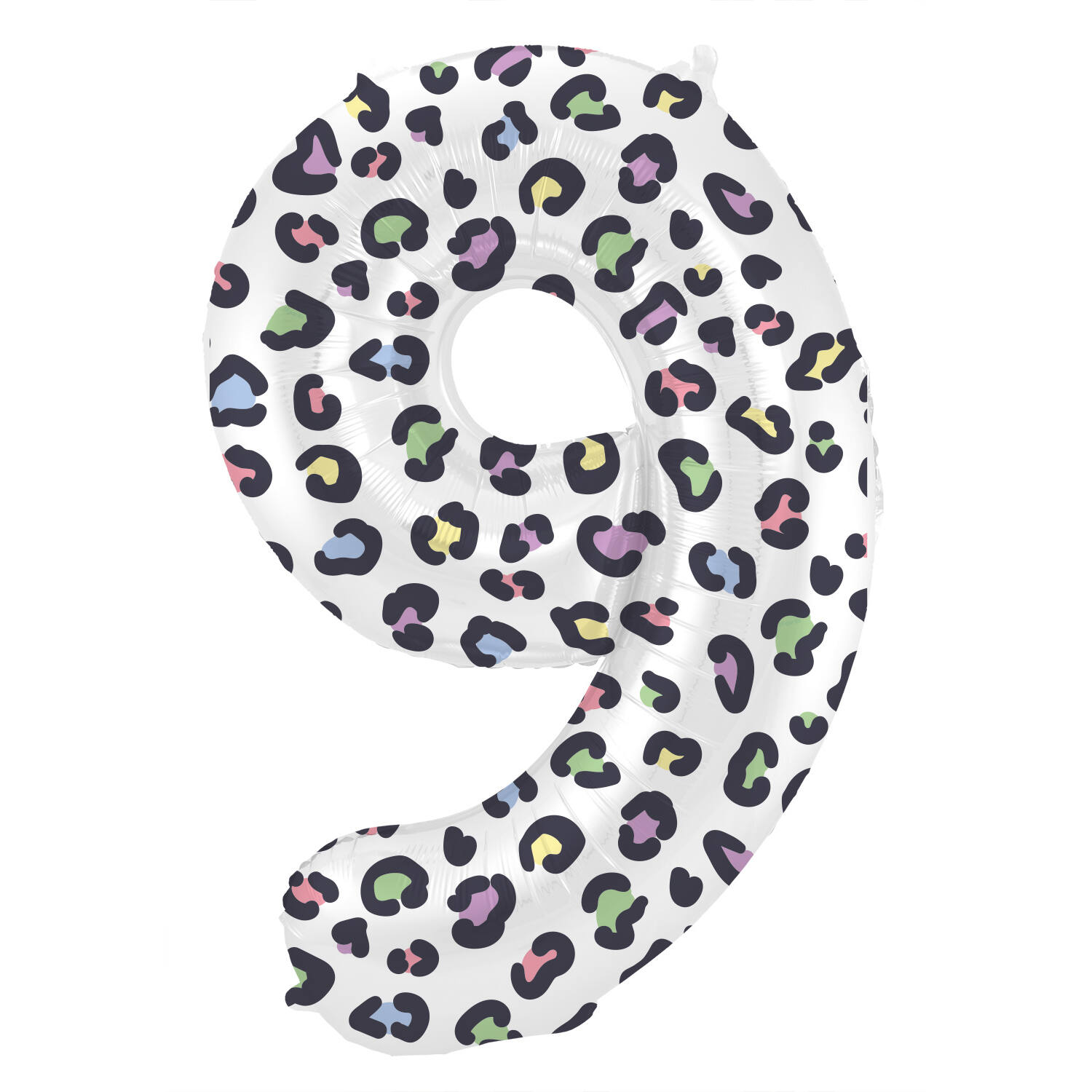 Folienballon Ziffer Zahl 9 Bright Panther - 86 cm